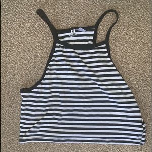 Halter striped top